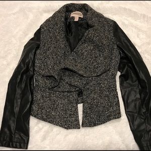 Black and Grey Moto Jacket